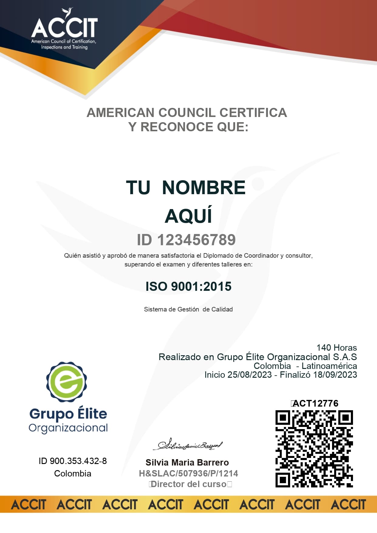 Diplomado Líder Implementador ISO 9001